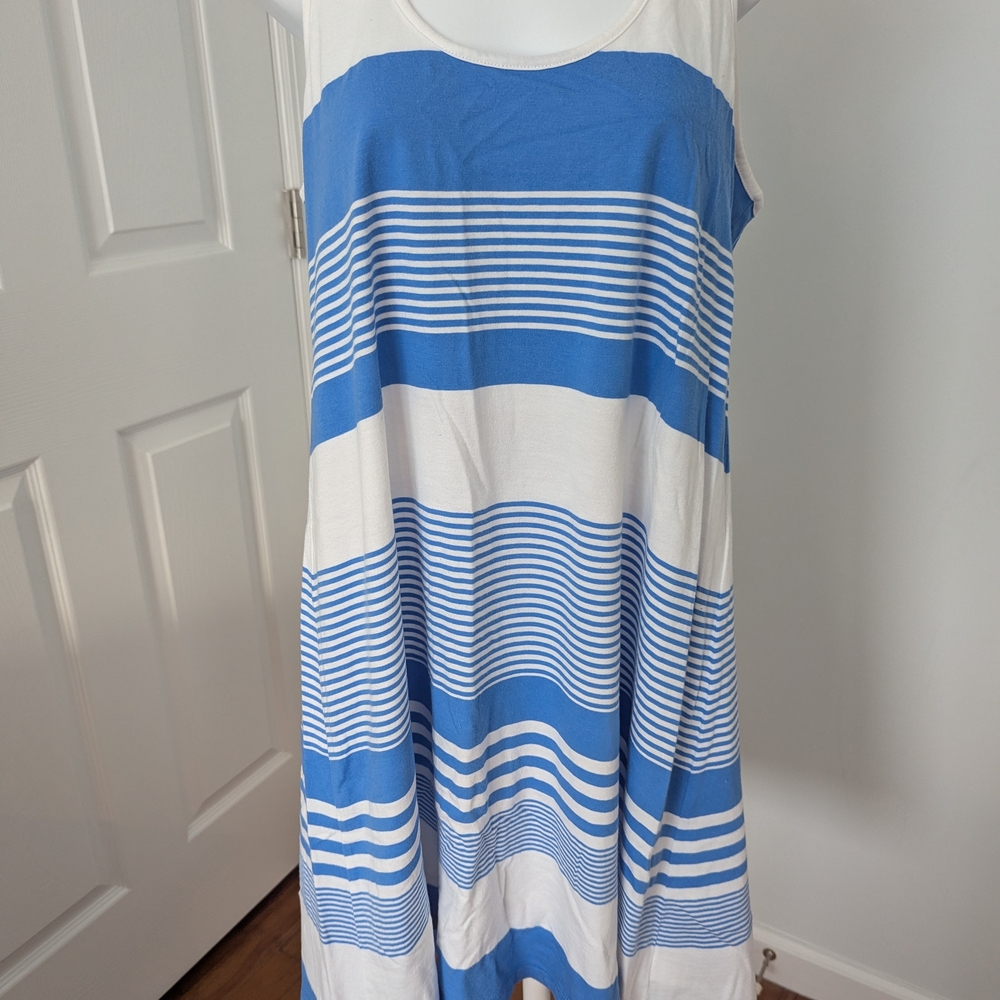 Lilly Pulitzer Blue and White Striped Dress